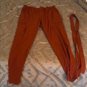 Burnt orange Athleta Skyline I pants